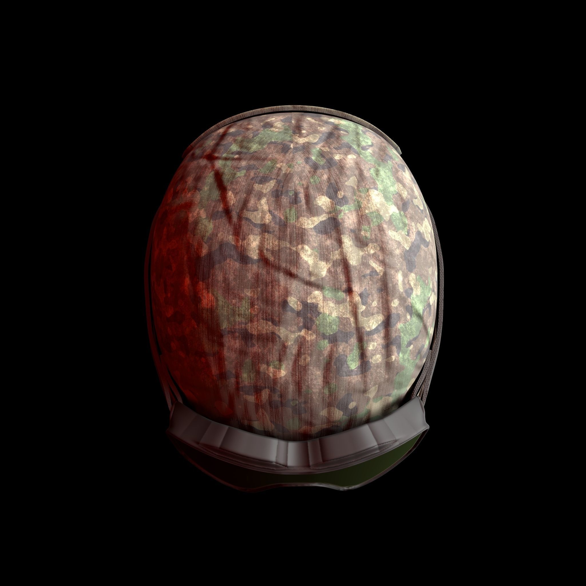 MILITARY Game Ready  Tactical Helmet with Visor Glasses Low-poly Low-poly 3D model_5