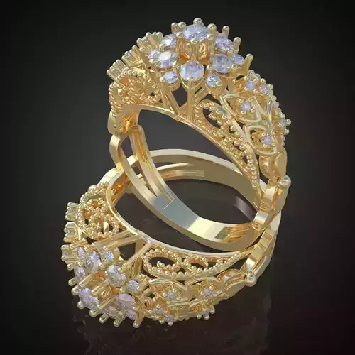 Ring 3D model 0137 printable model14ol19n