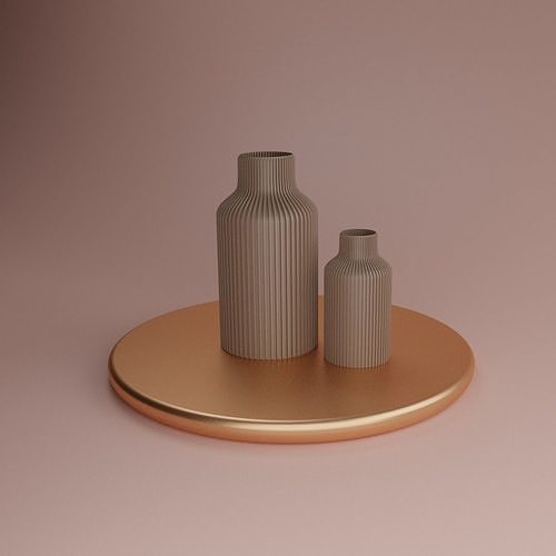 MINIMALISTIC BOTTLE VASE 3D print model