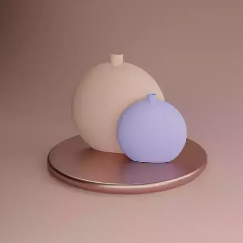 MINIMALISTIC FLAT VASE 3D print model