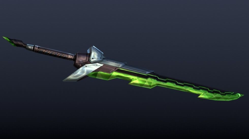 Futuristic Sword Low-poly 3D model_3