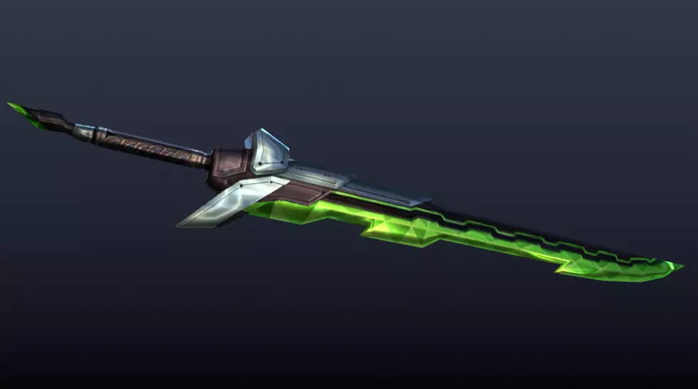 Futuristic Sword Low-poly 3D model_0