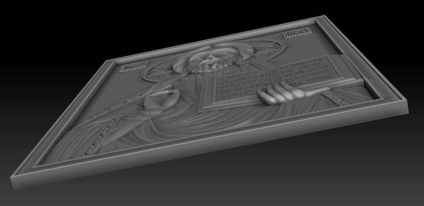 Jesus 4 bronze statue of 3D model_11