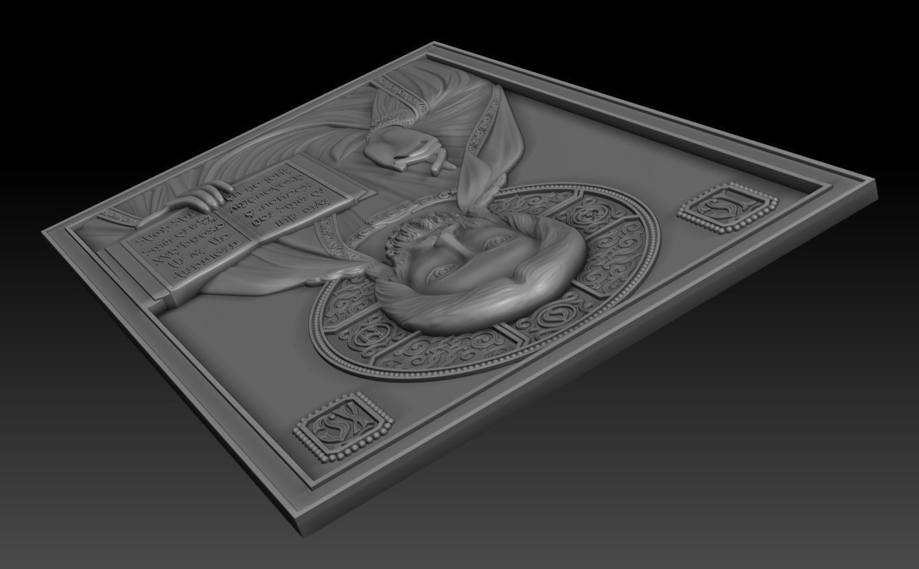 Jesus 4 bronze statue of 3D model_13