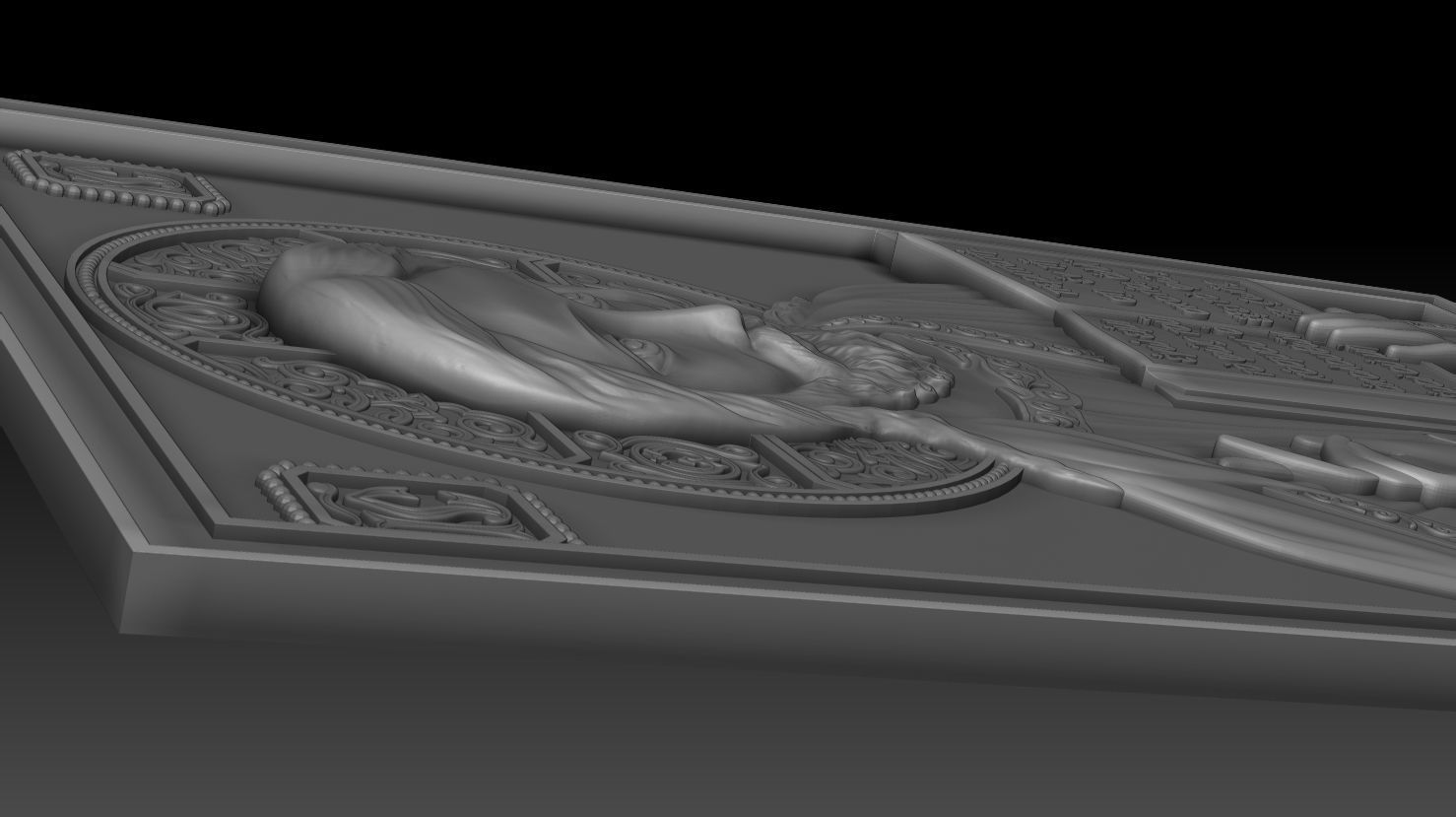 Jesus 4 bronze statue of 3D model_8