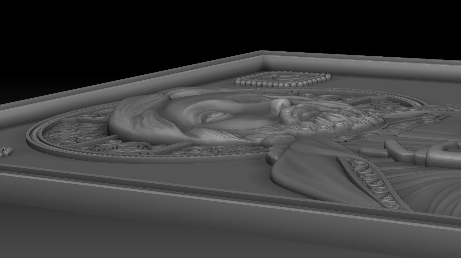 Jesus 4 bronze statue of 3D model_9