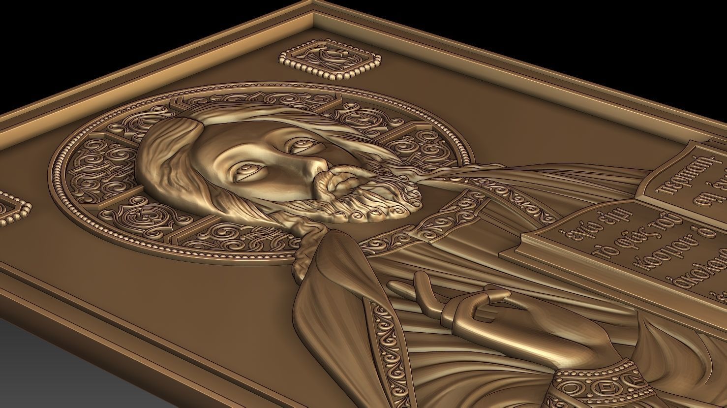 Jesus 4 bronze statue of 3D model_6