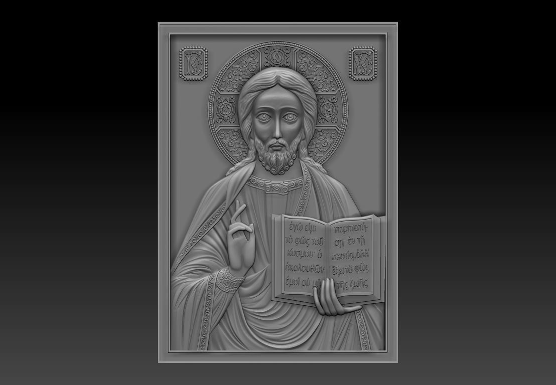 Jesus 4 bronze statue of 3D model_7