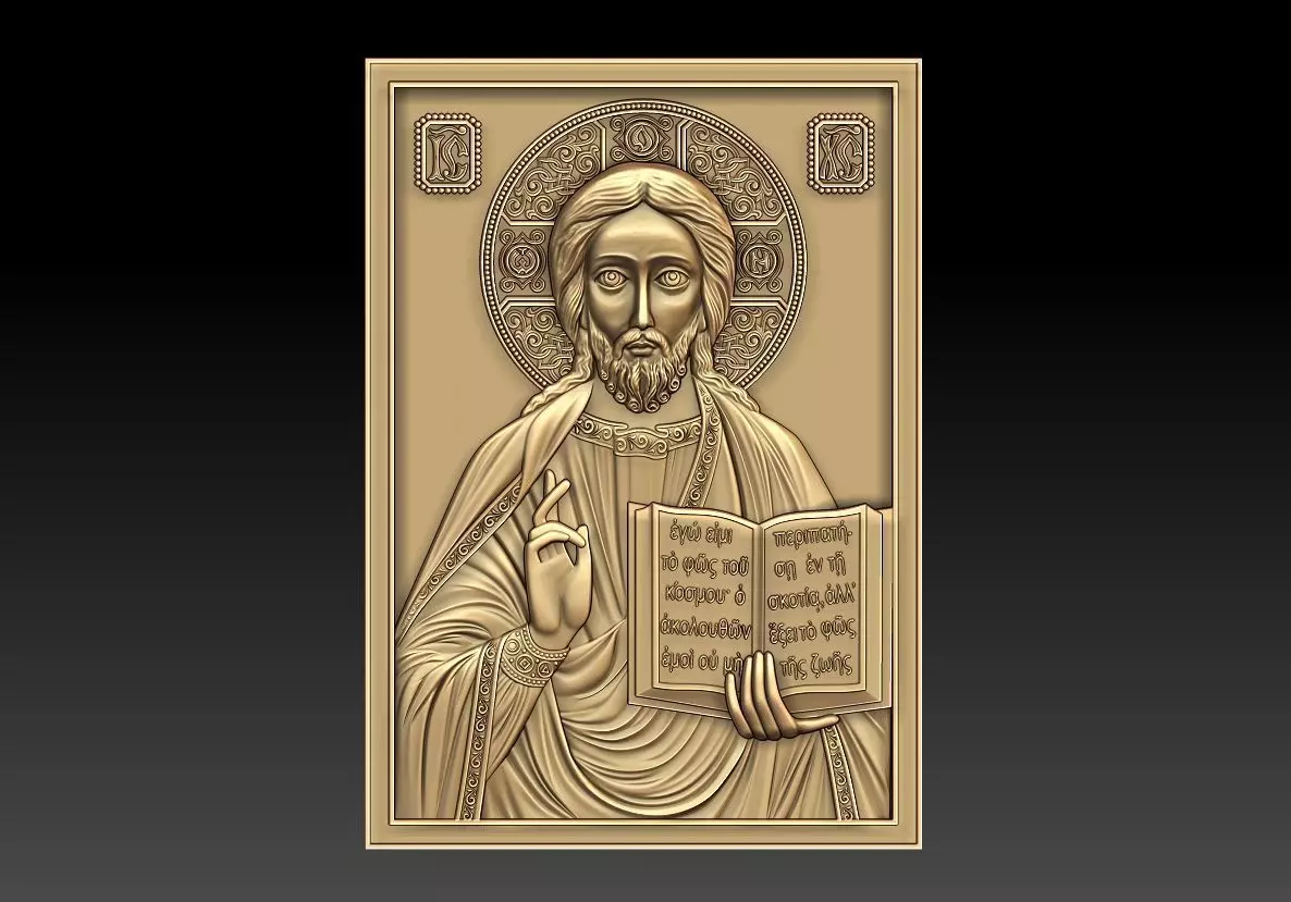 Jesus 4 bronze statue of 3D model_0