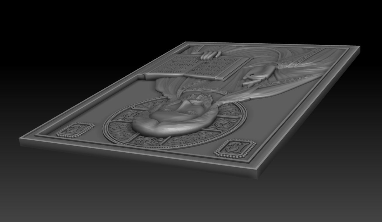 Jesus 4 bronze statue of 3D model_14