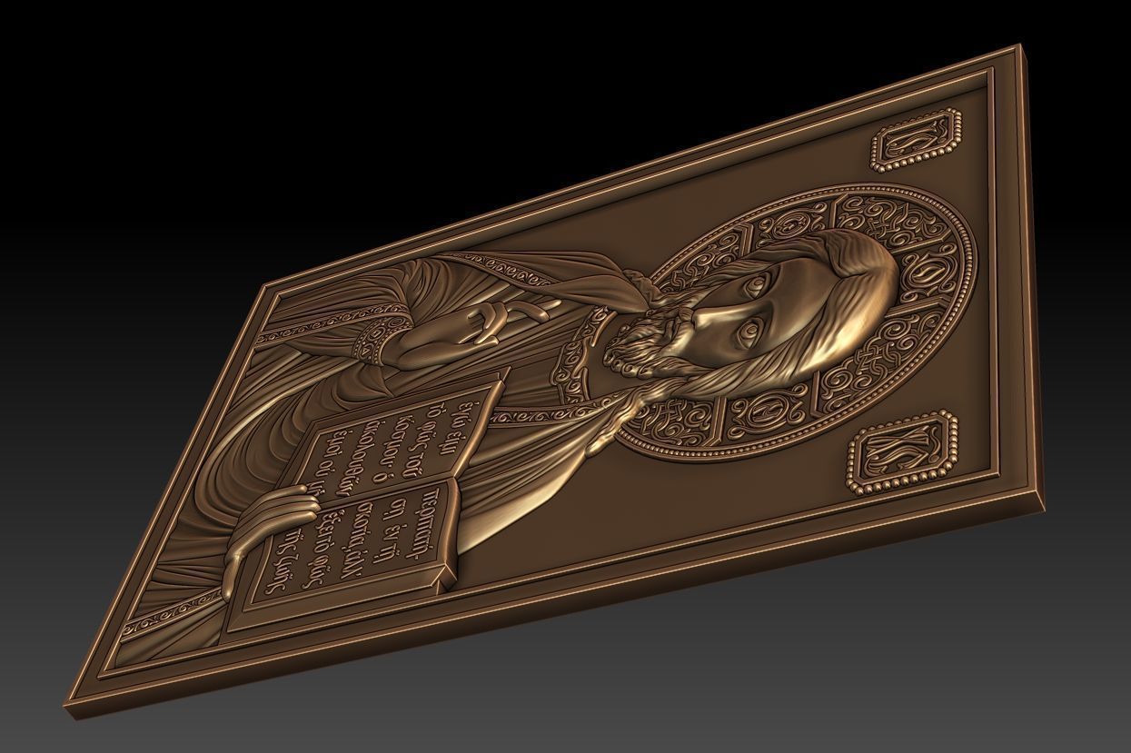 Jesus 4 bronze statue of 3D model_3