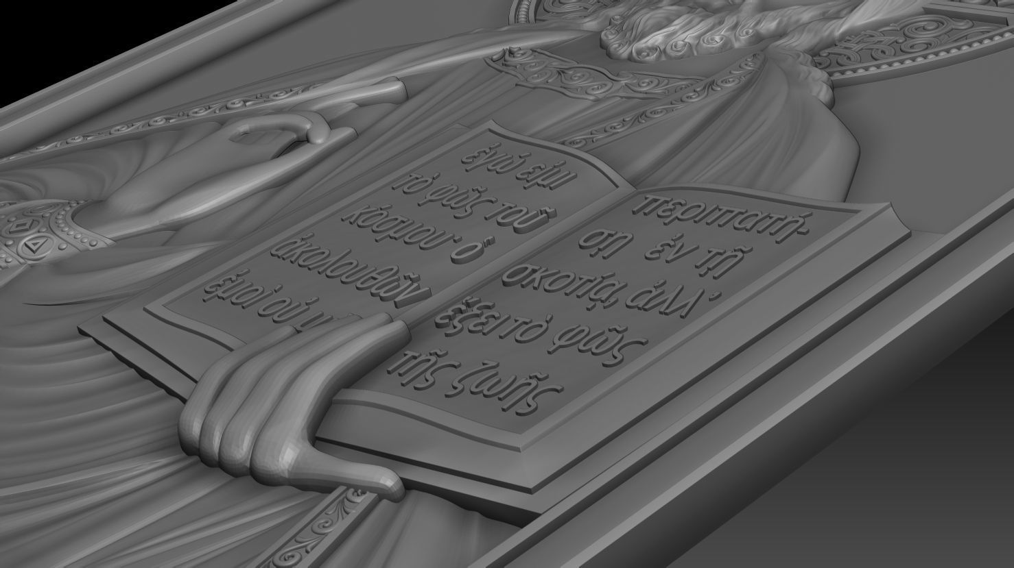 Jesus 4 bronze statue of 3D model_10