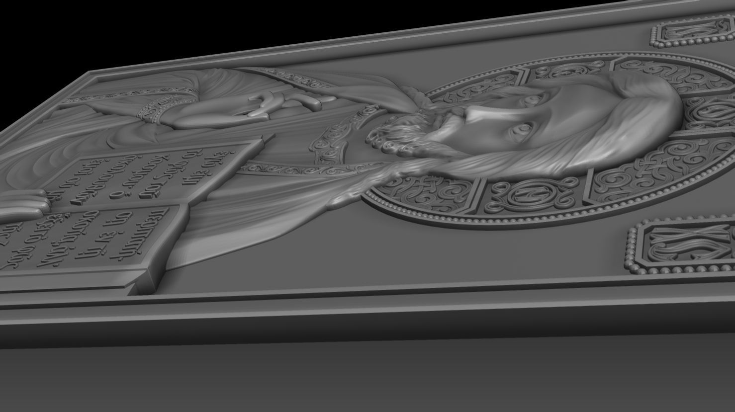 Jesus 4 bronze statue of 3D model_12