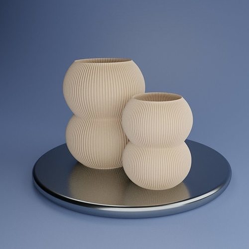 MINIMALISTIC DOUBLE SPHERE VASE 3D print model
