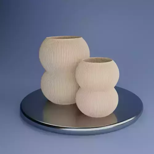 MINIMALISTIC DOUBLE SPHERE VASE