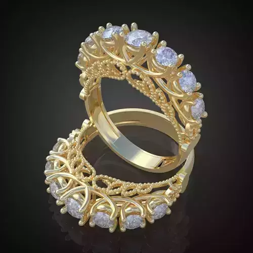 Ring 3D model 0139 printable model15