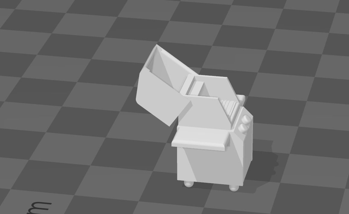 outdoor gas grill Scale h0 1-87 barbecue 3D print model_5