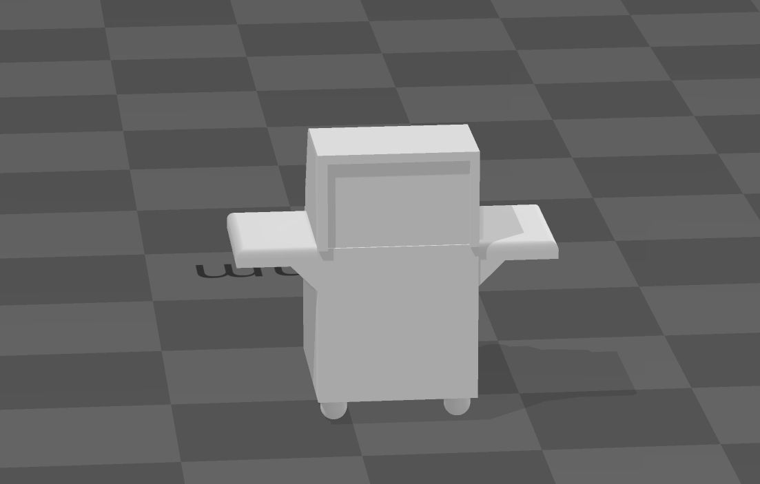 outdoor gas grill Scale h0 1-87 barbecue 3D print model_3