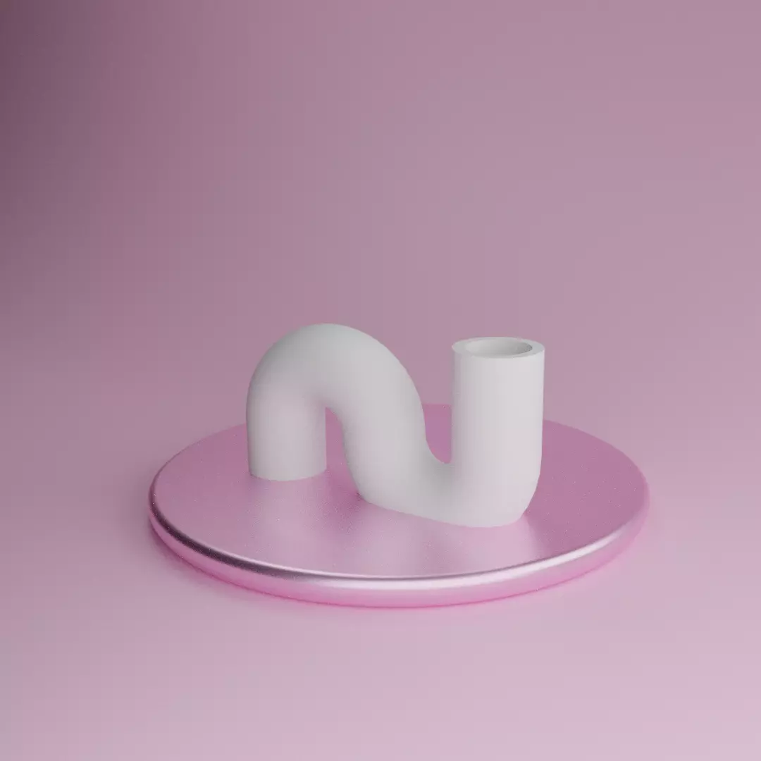 MINIMALISTIC PIPE VASE 3D print model