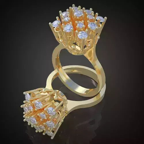 Ring 3D model 0140 printable model7