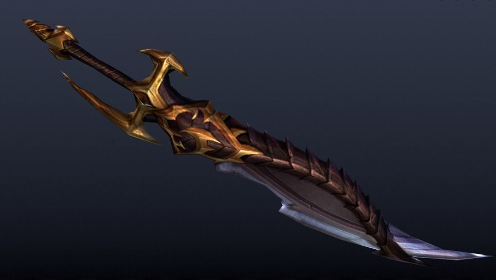 Futuristic Sword Low-poly 3D model_6