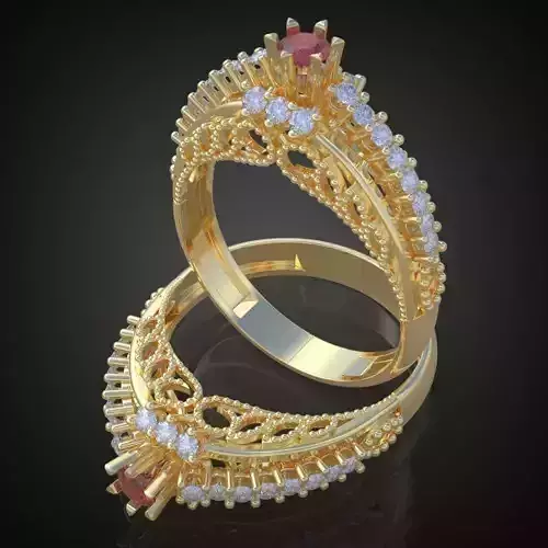 Ring 3D model 0143 printable model11