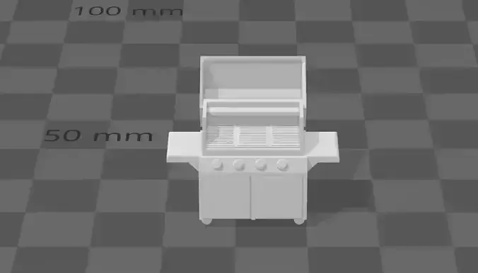 Doble Gas Grill scale h0  3D print model