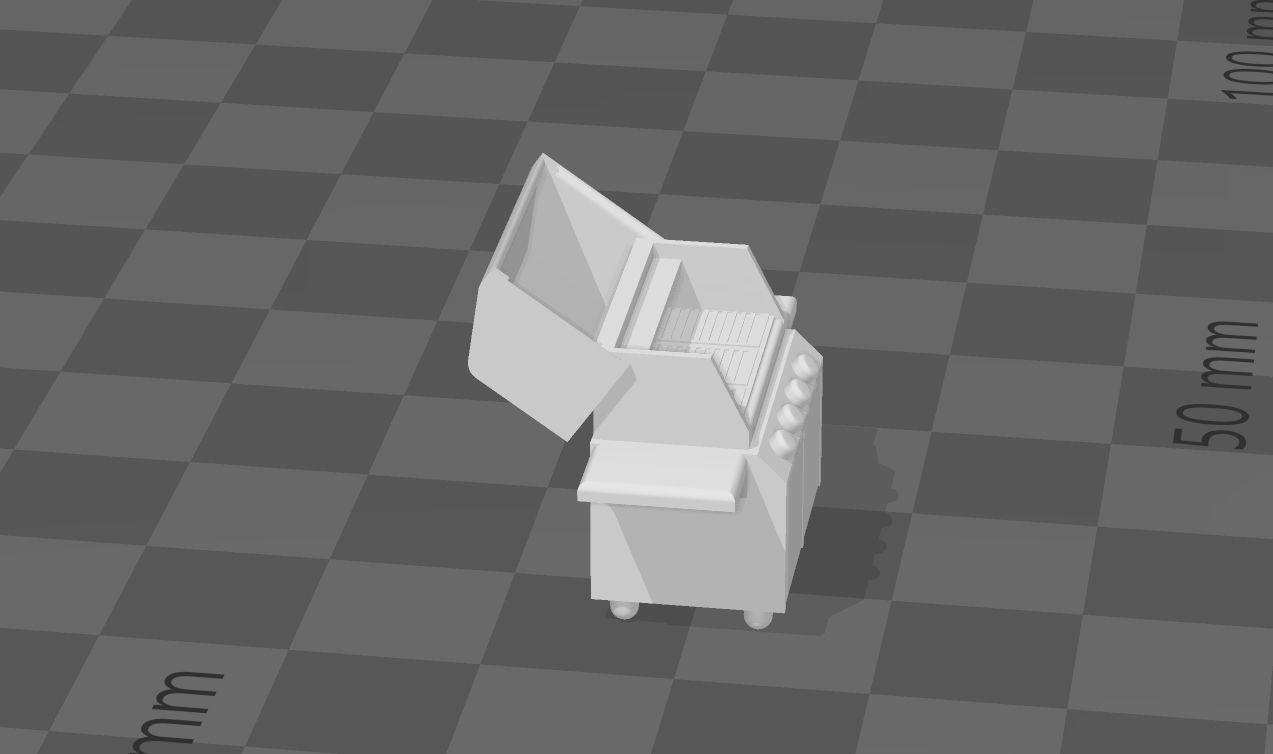 Doble Gas Grill scale h0  3D print model_1