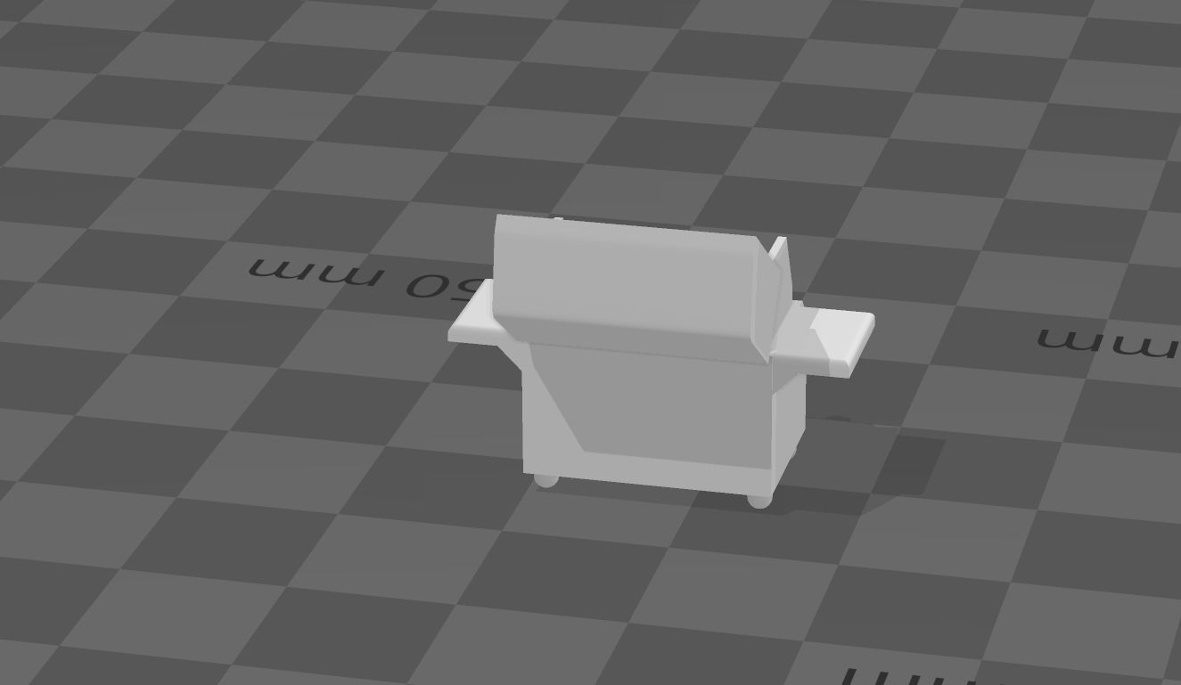Doble Gas Grill scale h0  3D print model_2