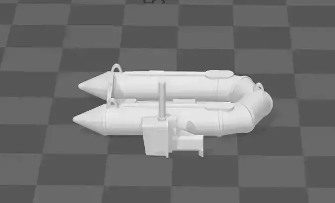 zodiac rubber boat scale h0 1-87