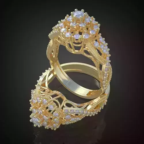 Ring 3D model 0144 printable model12