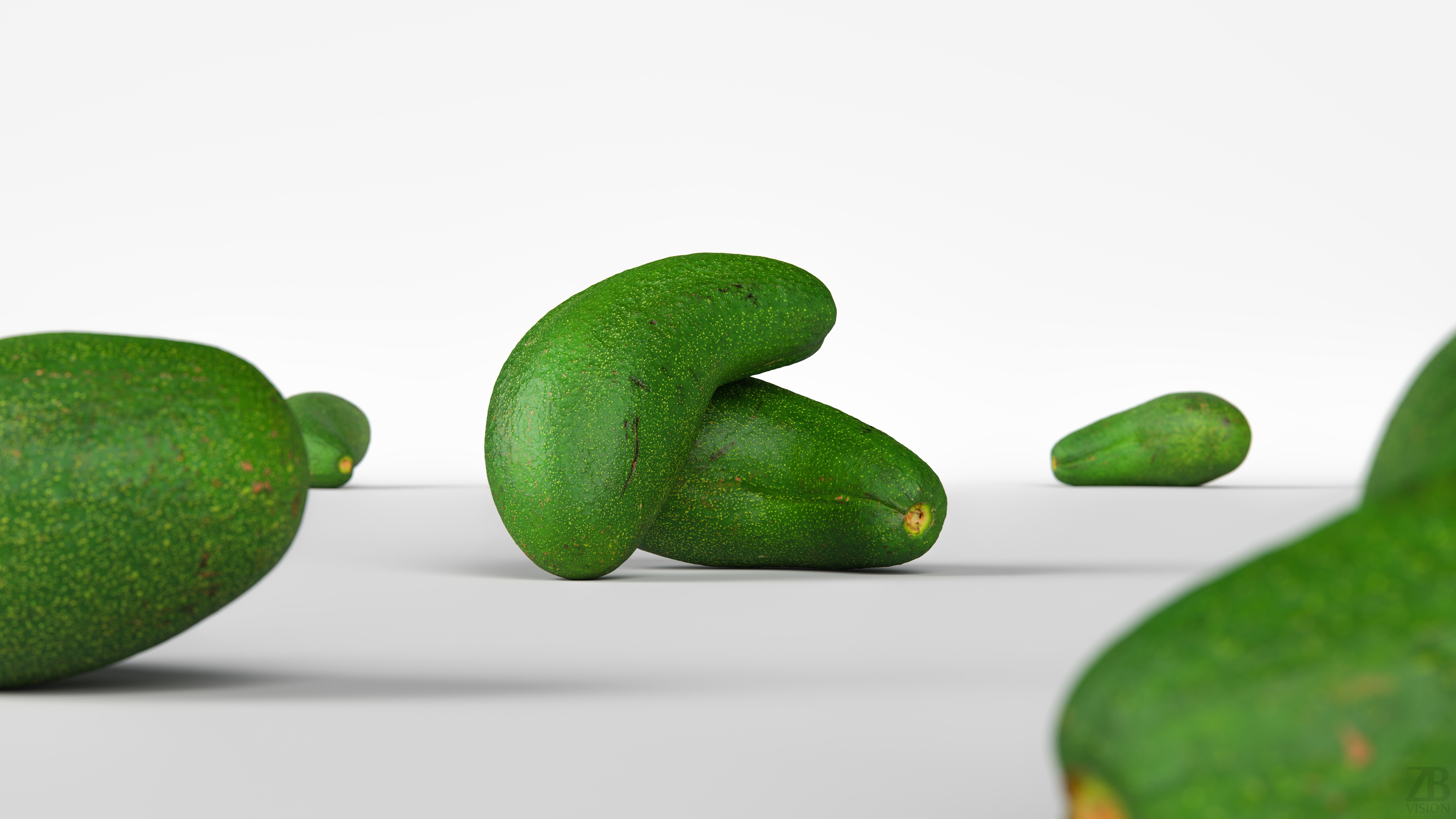 Avocado 3D model_1