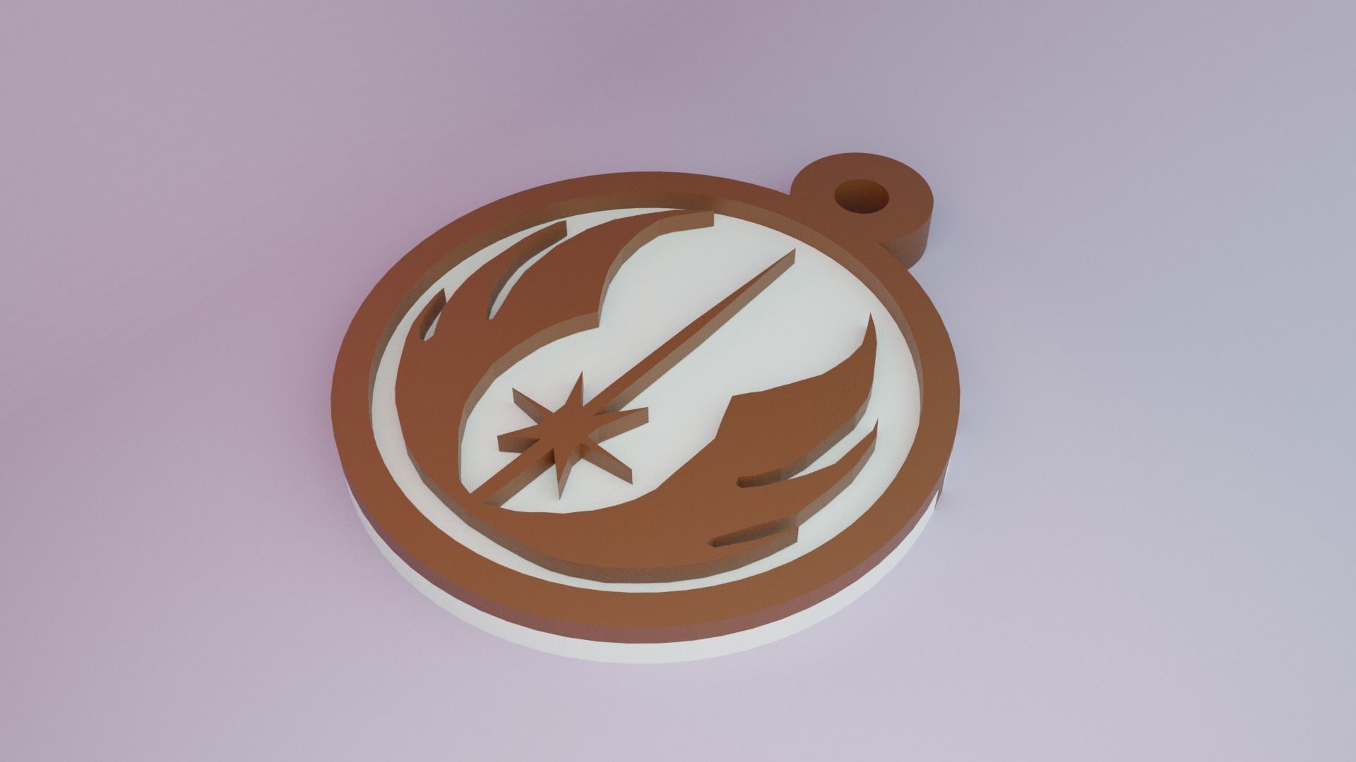 Star Wars Jedi Order keychain 3D print model_1