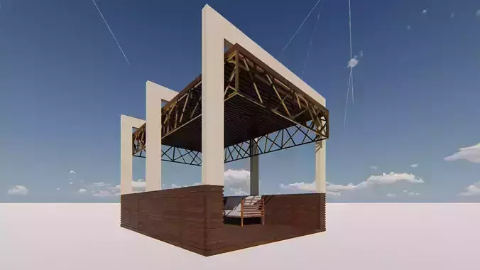 Pergolas  Shade Structures 3d Model