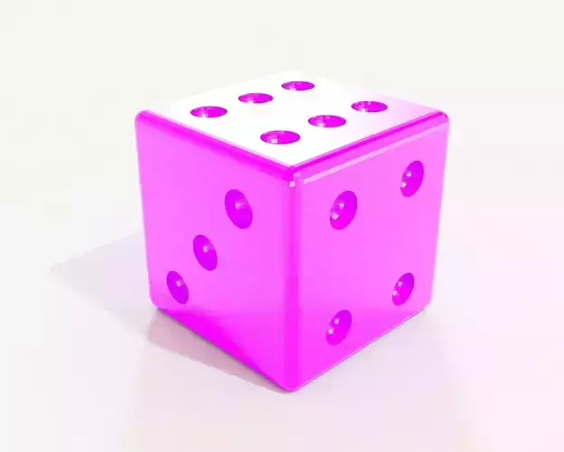 dado y fichas - juegos de mesa 3D print model