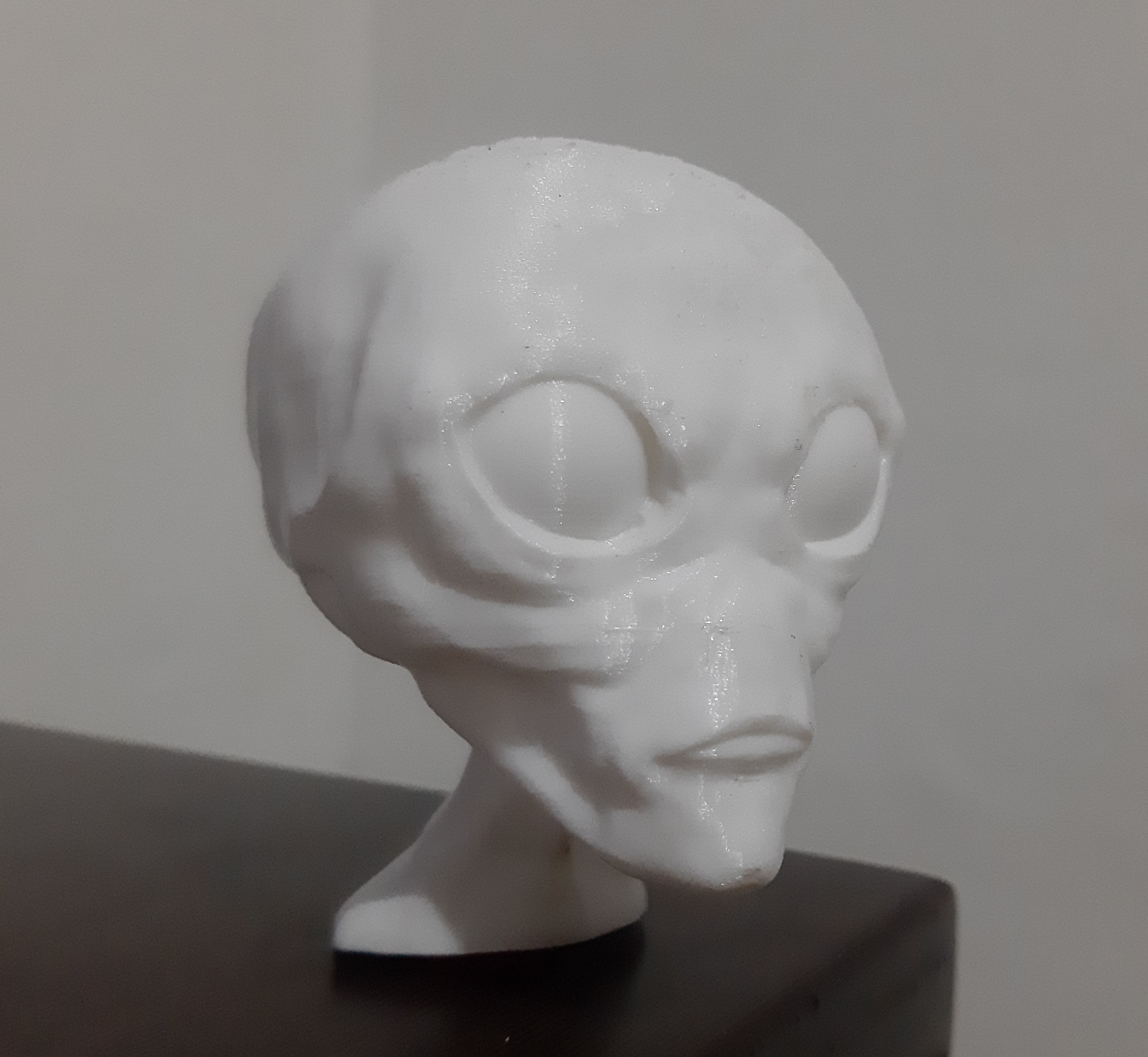Extraterrestre alien head 3D print model_3