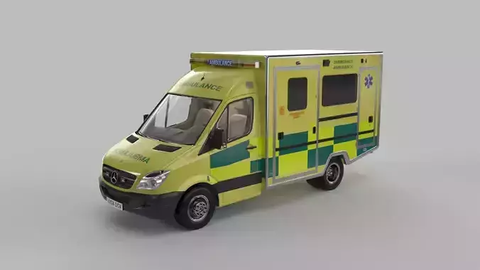 London ambulance based on Mercedes Sprinter England Ambulance EU