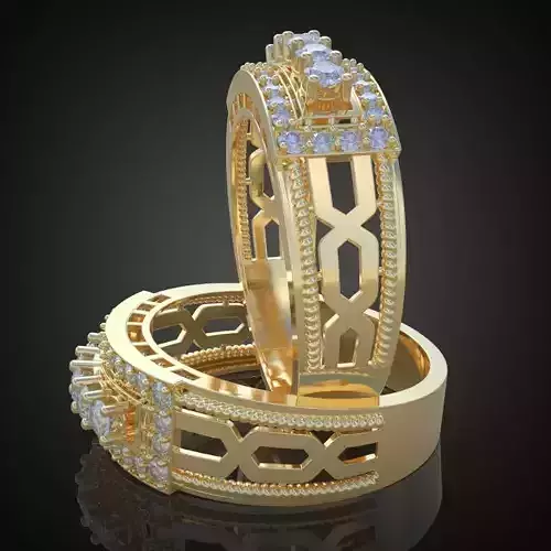 Ring 3D model 0155 printable model6