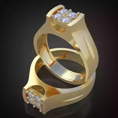 Ring 3D model 0157 printable model14