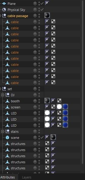 concert stage Low-poly 3D model_13