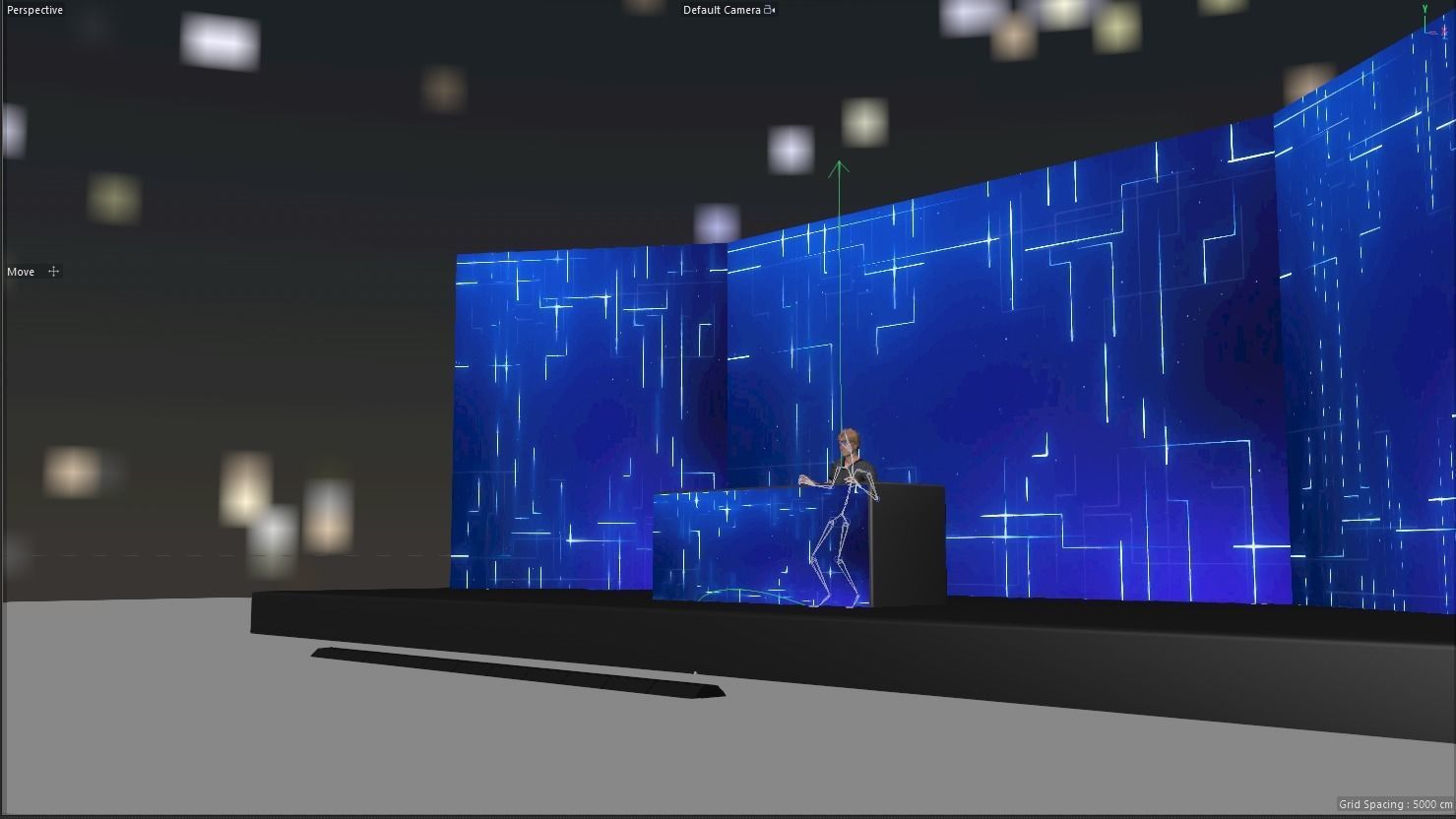 concert stage Low-poly 3D model_15