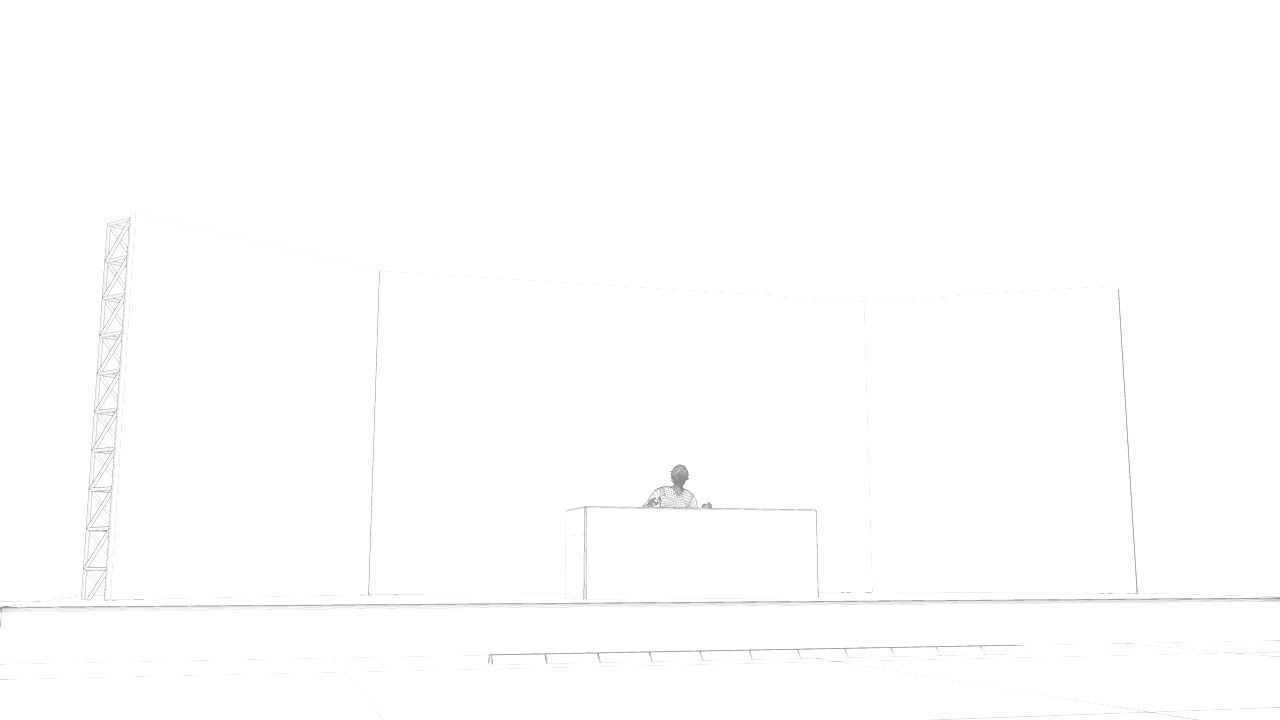 concert stage Low-poly 3D model_5