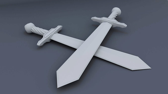 Espada pair of swords 3D print model