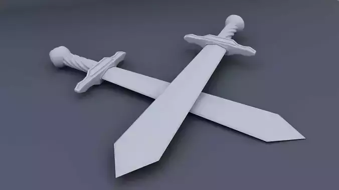 Espada pair of swords 3D print model