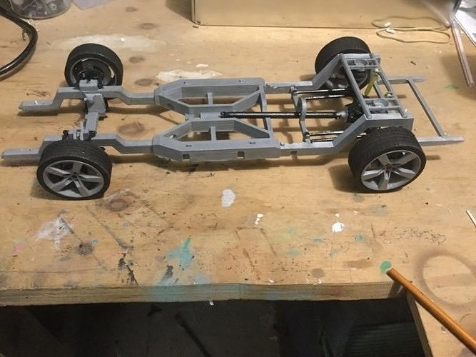 Air ride complete suspension pack 3D print model 5