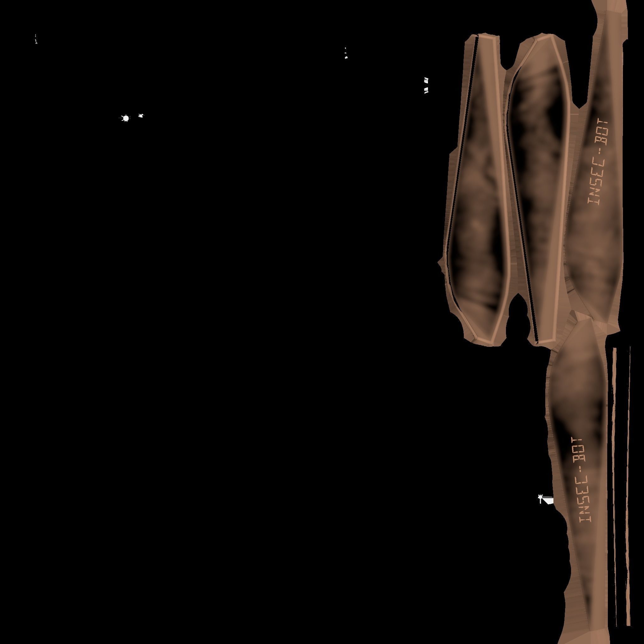 Insect Robot F08 Black Copper - SciFi Character Design Low-poly 3D model_21