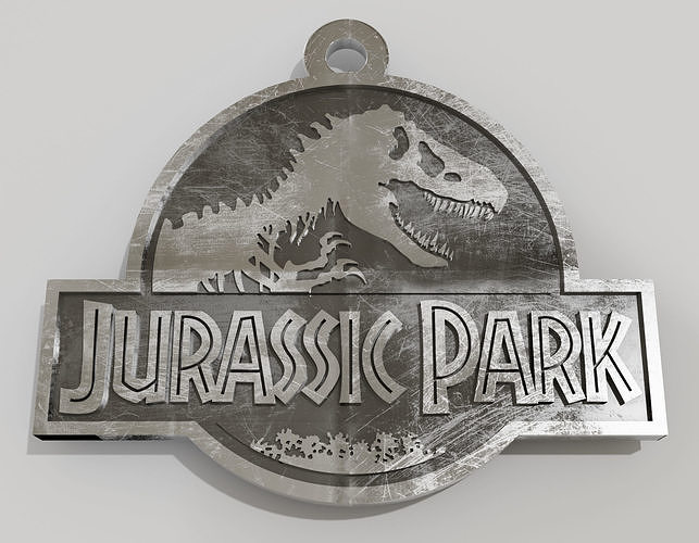 llavero Jurassic park 3D print model