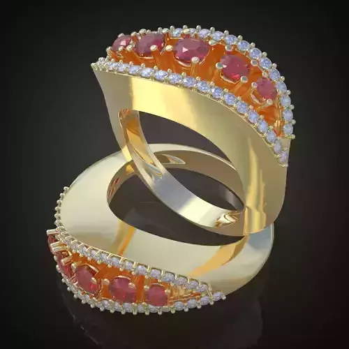 Ring 3D model 0158 printable model11 3D print model