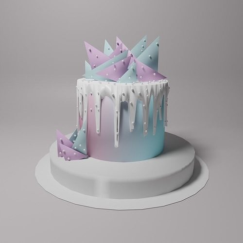 cake object 3D model