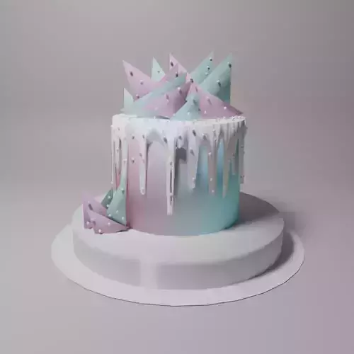cake object 3D model